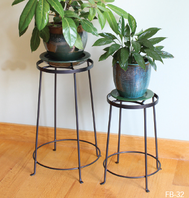 Wrought Iron Plant Stand with Planter Container